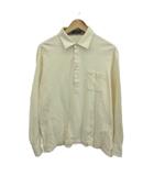 ダックス DAKS ポロシャツ 長袖 ロゴ 刺繍 LL 白 ホワイト /XZ ■GY99