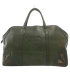 イビサ IBIZA ボストンバッグ 緑 グリーン パイソン柄切り替え /ML ■GY99