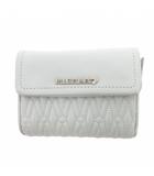 ジルスチュアート JILL STUART 三つ折り財布 ウォレット レザー 水色 スカイブルー L字ファスナー ロゴプレート キルティング /YF ■GY99