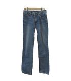 リーバイス Levi's デニム ジーンズ W28 青 ブルー 無地 ストレート 5ポケット /KK ■ECC003