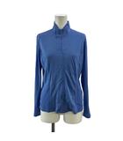 ヒロコビス HIROKO BIS ジップアップジャケット 上着 11 青 ブルー スタンドカラー 長袖 /PP ■ECC003