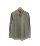 ラルフローレン RALPH LAUREN シャツ チェック ボタンダウン XL ブラック ホワイト /HK ■ECC003