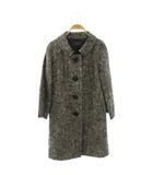 レリアン Leilian コート アウター ロング 9 ブラック オフホワイト /DO ■ECC003