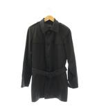 アニエスベーオム Agnes b. homme トレンチコート スプリングコート 44 ブラック /DO ■ECC003