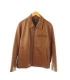 ブルックスブラザーズ BROOKS BROTHERS レザージャケット ジップアップ 総裏地 M キャメル /DO ■ECC003