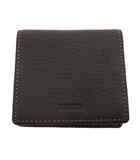 ケンゾー KENZO 財布 小銭入れ コインケース シボ加工 ステッチデザイン エンボスロゴ  黒 ブラック /IB ■ECC003