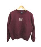 ギャップ GAP トレーナー 裏起毛 XS ボルドー 長袖 クルーネック ロゴ刺繍 /MD ■ECB003