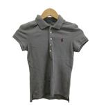 ラルフローレン RALPH LAUREN ポロシャツ 半袖 ロゴ 刺繍 S グレー /XZ ■GY99