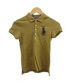 ラルフローレン RALPH LAUREN ポロシャツ 半袖 ロゴ ビッグポニー 刺繍 S 茶色 ブラウン /XZ ■GY99