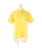 バレンシアガ BALENCIAGA SPORTS ポロシャツ M 黄 イエロー 山吹 ポロ襟 半袖 ロゴ刺繍 /CK27 ■ECB003
