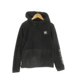 ナイキ NIKE フリースプルパーカー 子ども服(男の子用) L 黒 ブラック 長袖 ロゴパッチ 袖刺繍 /CK3 ■ECB003