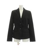 コムサイズム COMME CA ISM ジャケット M 黒 無地 ノッチドラペル /JP