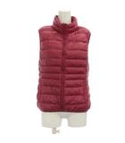 ユニクロ UNIQLO ダウンベスト M 赤 スタンドカラー /JP