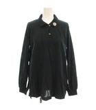 ミズノ MIZUNO EVANOVA GOLF ゴルフウェア 長袖 ポロシャツ L 黒 ブラック ■ECB003 /☆G