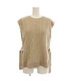 イッカ ikka ニットベスト ノースリーブ ニット M ベージュ ■ECB003 /☆G