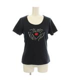 コムサイズム COMME CA ISM Tシャツ 半袖 カットソー L 黒 ブラック ■ECB003 /☆G