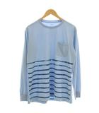 ミズノ MIZUNO ロンT 長袖 カットソー Tシャツ XL 水色 ライトブルー ■ECB003 /☆G