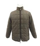ハッシュパピー Hush Puppies キルティングジャケット 上着 M 茶 スタンドカラー ジップアップ /SY69 ■ECB003