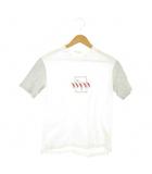 ピッコーネ PICONE CLUB Tシャツ 1 白 ホワイト グレー 刺繍 モックネック 半袖 /AO19 ■ECD003