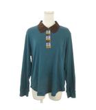 クリスチャンオジャール CHRISTIAN AUJARD LIBERTE ポロシャツ 15 緑 グリーン 長袖 襟付き 幾何学模様 /AO24 ■ECD003