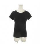 ラルフローレン RALPH LAUREN Tシャツ M 黒 ブラック 無地 クルーネック 半袖 ロゴ刺繍 /AO27 ■ECD003