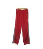 ナイキ NIKE DRI-FIT パンツ ジャージ スポーツウエア L 赤 レッド グレー サイドライン ロゴ /AO43 ■ECD003