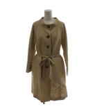 トゥモローランドコレクション TOMORROWLAND collection スプリングコート 38 ベージュ スタンドカラー 長袖 ミドル丈 14-08-41-08003 /GG ■ECD003