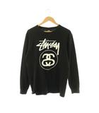 ステューシー STUSSY Tシャツ カットソー 長袖 M ブラック ホワイト /ES ■ECD003