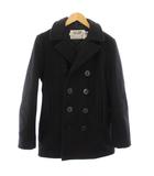 ショット SCHOTT U.S. 740N PEA JACKET ピーコート Pコート アウター 18 黒 ブラック /TK ■ECD003