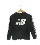 ニューバランス NEW BALANCE パーカー ジャケット スポーツウエア 子ども服(男の子用) 140 黒 ブラック 長袖 ロゴプリント /AH35 ■ECD003