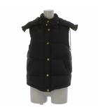 シュタンバウム STAMMBAUM ダウンジャケット 上着 XS 黒 ブラック フード付き ゴールドボタン /GP ■ECD003