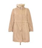 コムサイズム COMME CA ISM フェイクムートンコート L ベージュ ■ECD003