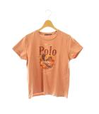 ラルフローレン RALPH LAUREN Tシャツ L サーモンピンク  ロゴ プリント クルーネック 半袖 /BB ■ECD003
