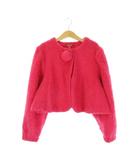 ケンゾー KENZO ボアジャケット 子ども服(女の子用) 130 ローズピンク 長袖 ノーカラー 5622-1404 /CK3 ■ECE004