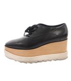 ステラマッカートニー STELLA McCARTNEY エリス スニーカー シューズ 厚底 レースアップ 37 黒 ブラック /FF ■GY62