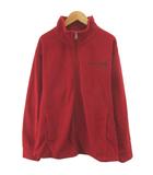 ニューバランス NEW BALANCE フリースジャケット 上着 L 赤 レッド 長袖 スタンドカラー フルジップ /MD ■GY49