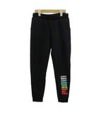 プーマ PUMA ジョガーパンツ スウェット ジュニア 子供服 裏起毛 イージー ロゴ プリント L 14/16 黒 ブラック /XZ ■GY49