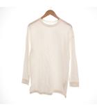 ナゴンスタンス nagonstans ロングスリーブTシャツ カットソー 長袖 無地 M 白 ホワイト /UO ■GY62