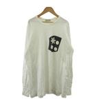コムデギャルソンオム COMME des GARCONS HOMME Tシャツ 白 ホワイト 長袖 グラフィックプリント ラウンドネック カットソー HT-040140 /PP ■ECE004