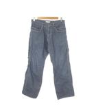 アーバンリサーチ URBAN RESEARCH パンツ 38 青 ブルー インディゴ カーゴポケット ワイドシルエット 長ズボン /CK26 ■ECA004