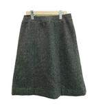 ブルックスブラザーズ BROOKS BROTHERS スカート ウール 11 グレー 無地 Aライン 膝丈 /YU ■ECA004