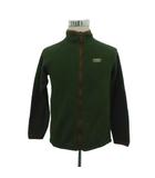 エルエルビーン L.L.BEAN フリースジャケット ボアジャケット ミドル丈 緑 グリーン スタンドカラー /HO13 ■ECA004