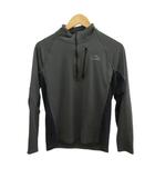 エルエルビーン L.L.BEAN カットソー トップス フリース 長袖 ハーフジップ ロゴ プリント S グレー /XZ ■ECA004