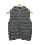 ギャップ GAP ダウンベスト ウール XXXS グレー フード付き ジップアップ キルティング /NP ■ECA004