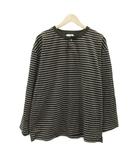 ラコステ LACOSTE HOMEWEAR ルームウェア パジャマ L カーキ ボーダー柄 ヘンリーネック 長袖 /YS21 ■ECC004