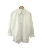 ピエールカルダン Pierre Cardin ドレスシャツ ワイシャツ フォーマル 44-80 白 ホワイト 無地 長袖 レギュラーカラー /YU ■ECC004