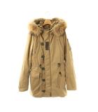 マウジー MOUSSY モッズコート アウター 中綿 ライナー付き ラクーンファー 2 ベージュ /CX ■ECC004