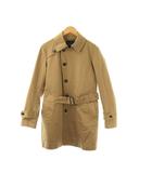 グリーンレーベルリラクシング ユナイテッドアローズ green label relaxing トレンチコート ステンカラーコート ダブル ロング S ベージュ /DO ■ECC004