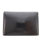 ダンヒル dunhill カードケース 黒 ブラック 無地 エンボスロゴ ECG003 /ML ■ECG003