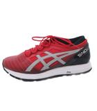 アシックス asics ランニングシューズ スニーカー ローカット 25.5 TJR925 赤 レッド /FF ■ECG003